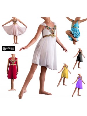 Vestito Costume Lirico Tutù Saggio Danza Donna Bambina Ballet Lyrical LYRICAL02